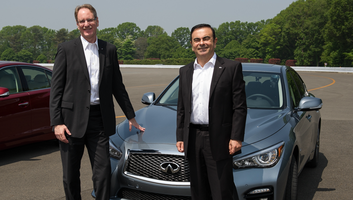Infiniti CEO Carlos Ghosn Johan De Nysschen